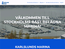 Tablet Screenshot of karlslundsmarina.com
